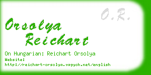 orsolya reichart business card